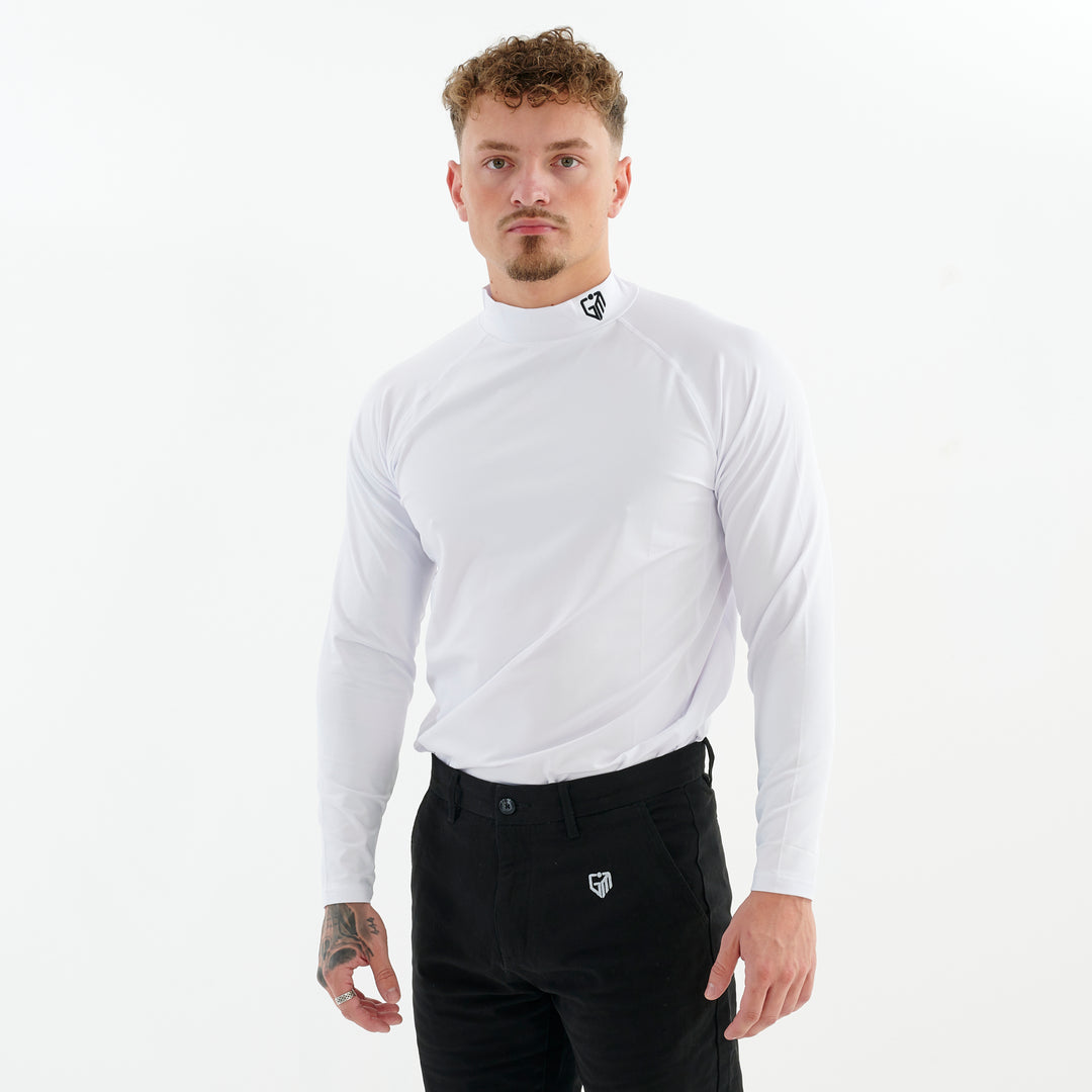 Long Sleeve Polo Neck Top