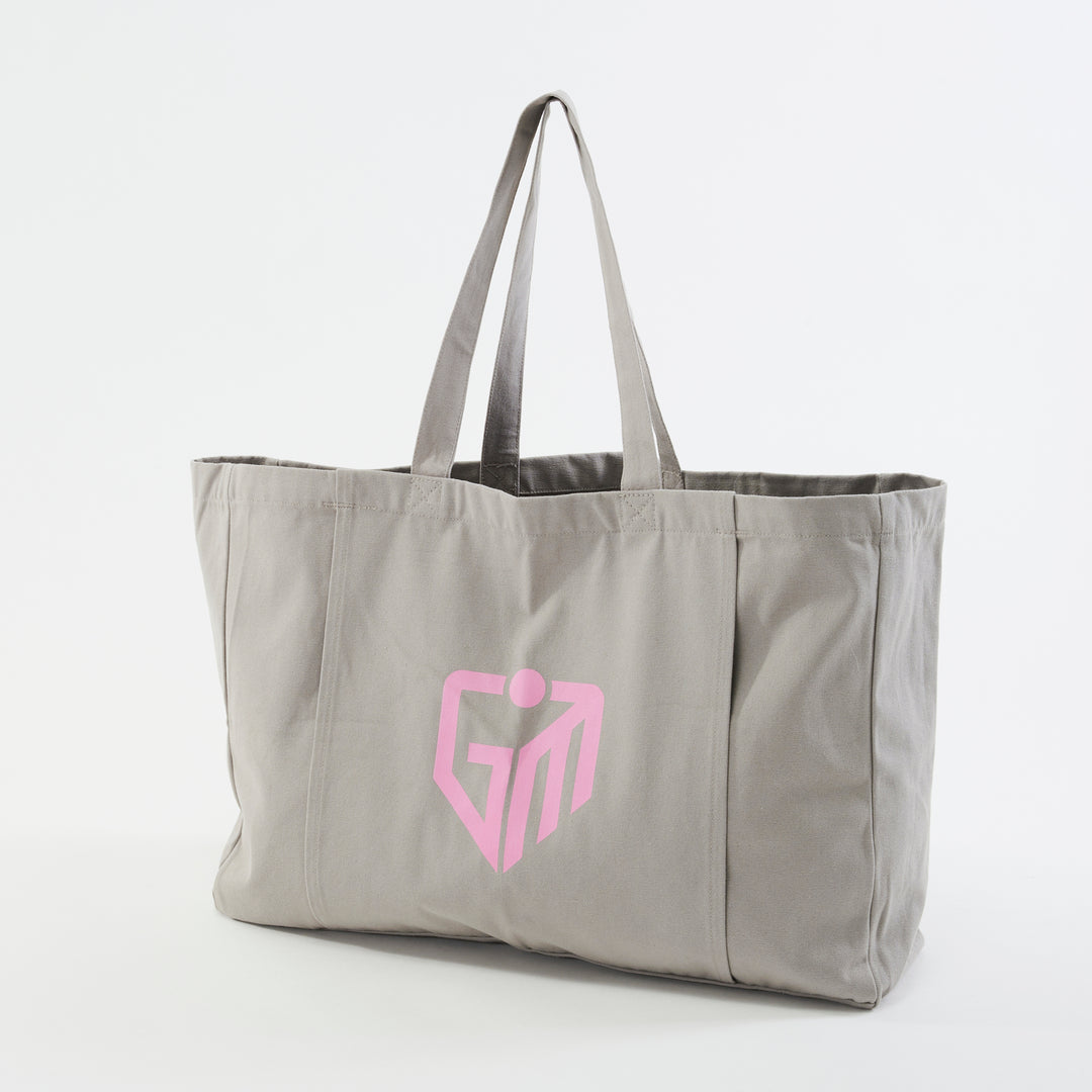 Front view, the organic canvas organic yoga carrier, showcasing its design